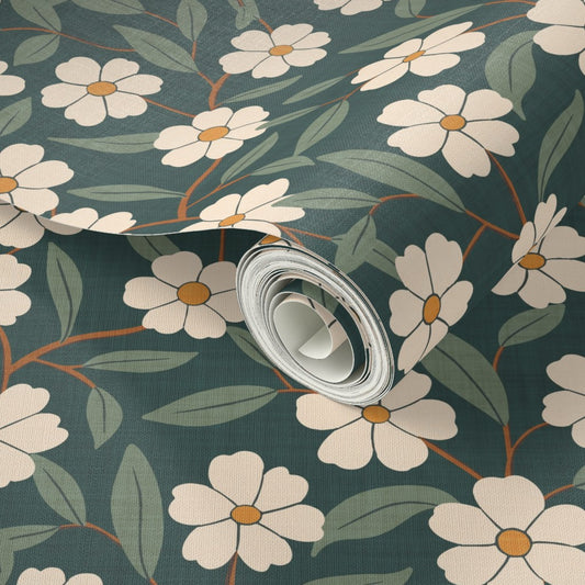 Western Wildflower Floral Wallpaper