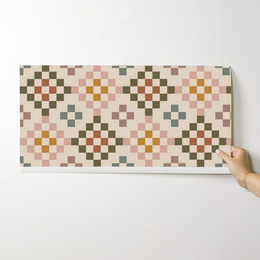 Cottage Quilt Wallpaper