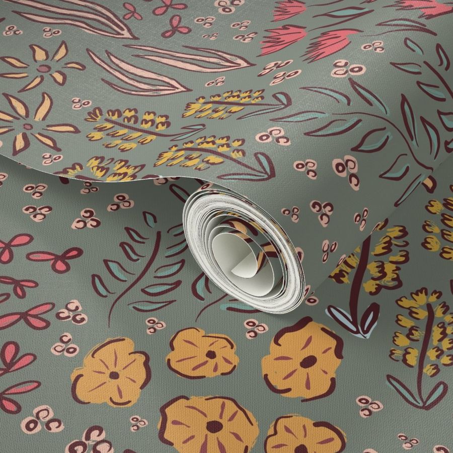 Wildflower Meadow Wallpaper