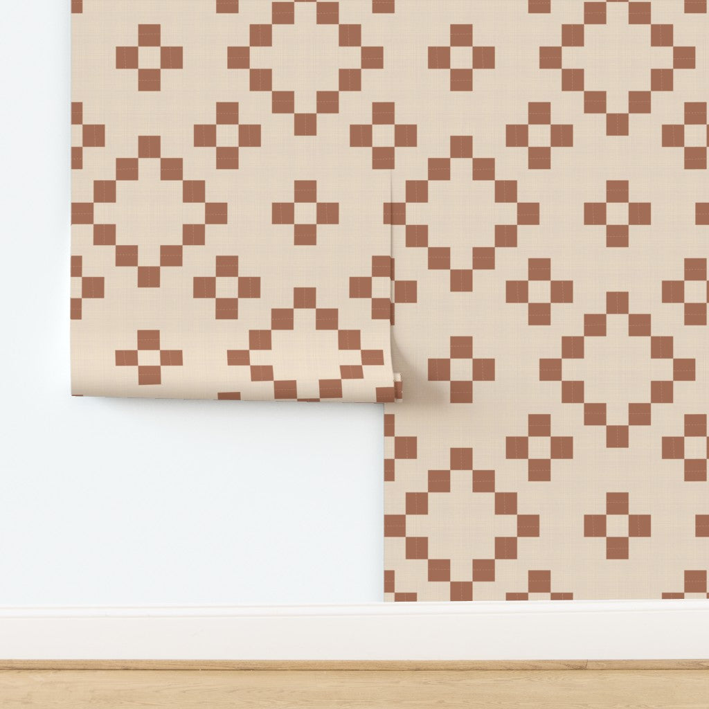 Cabin Quilt Wallpaper