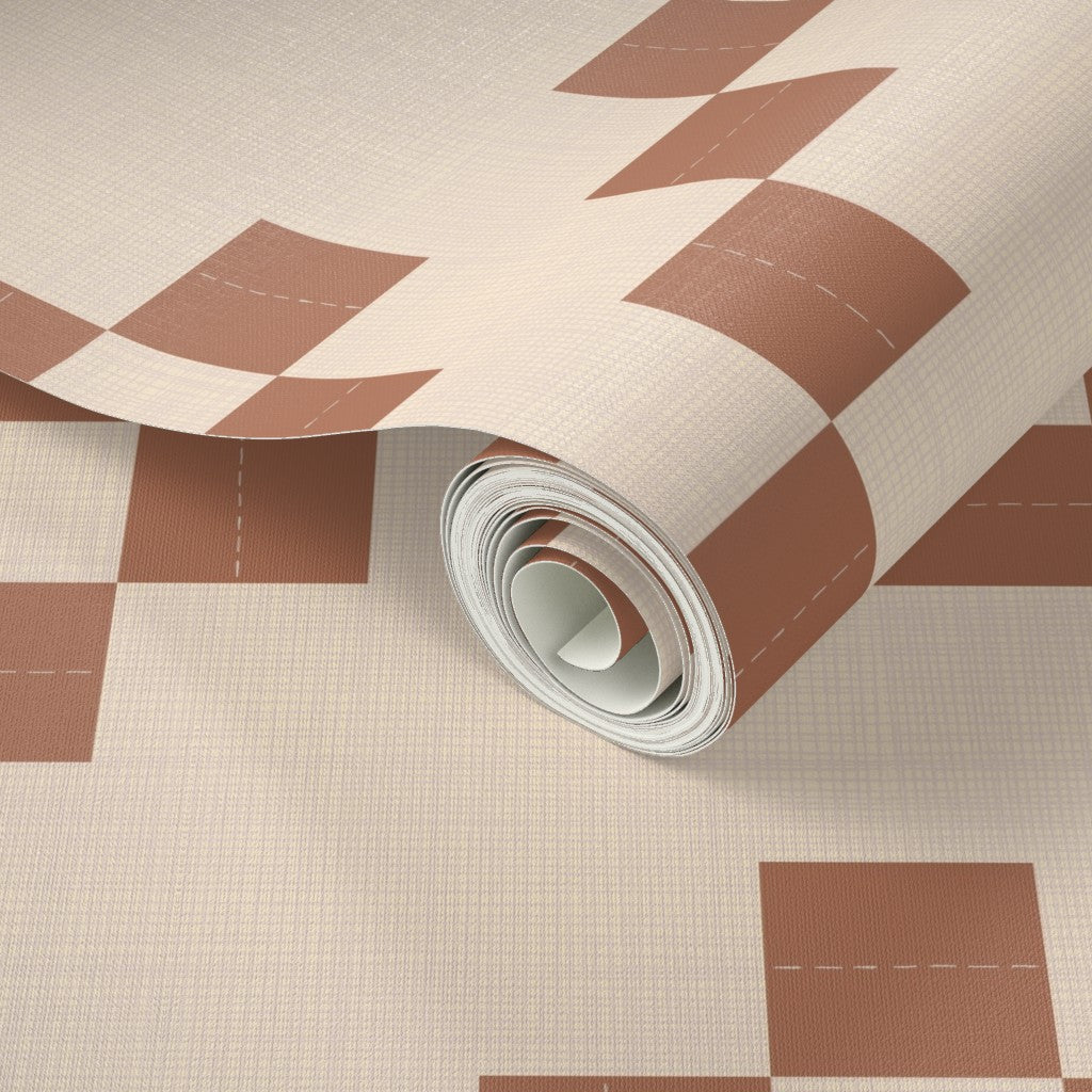 Cabin Quilt Wallpaper