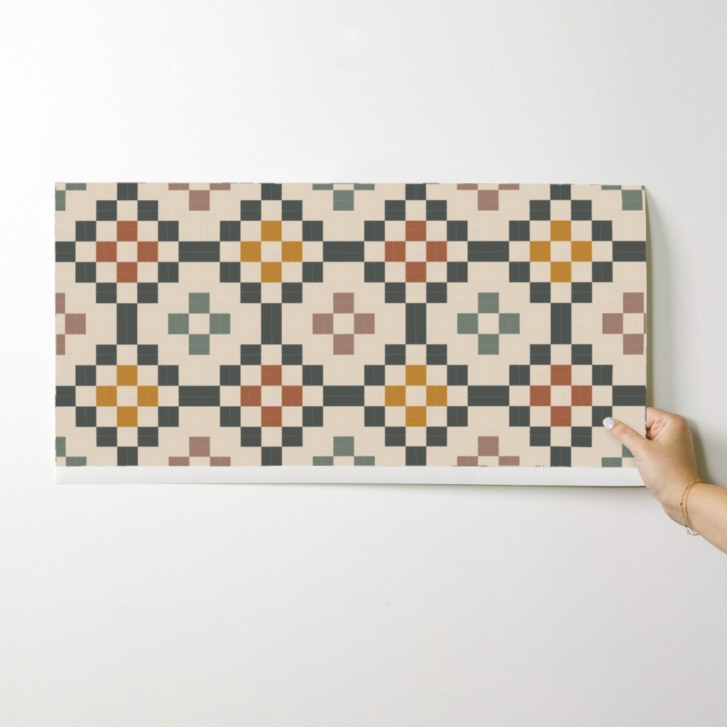 Cottage Quilt Wallpaper