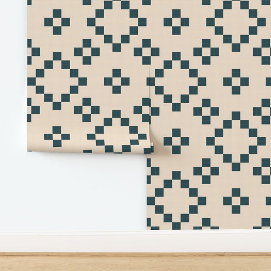 Cabin Quilt Wallpaper