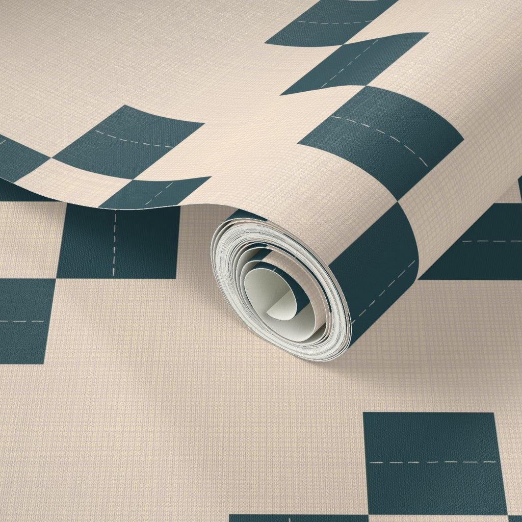 Cabin Quilt Wallpaper