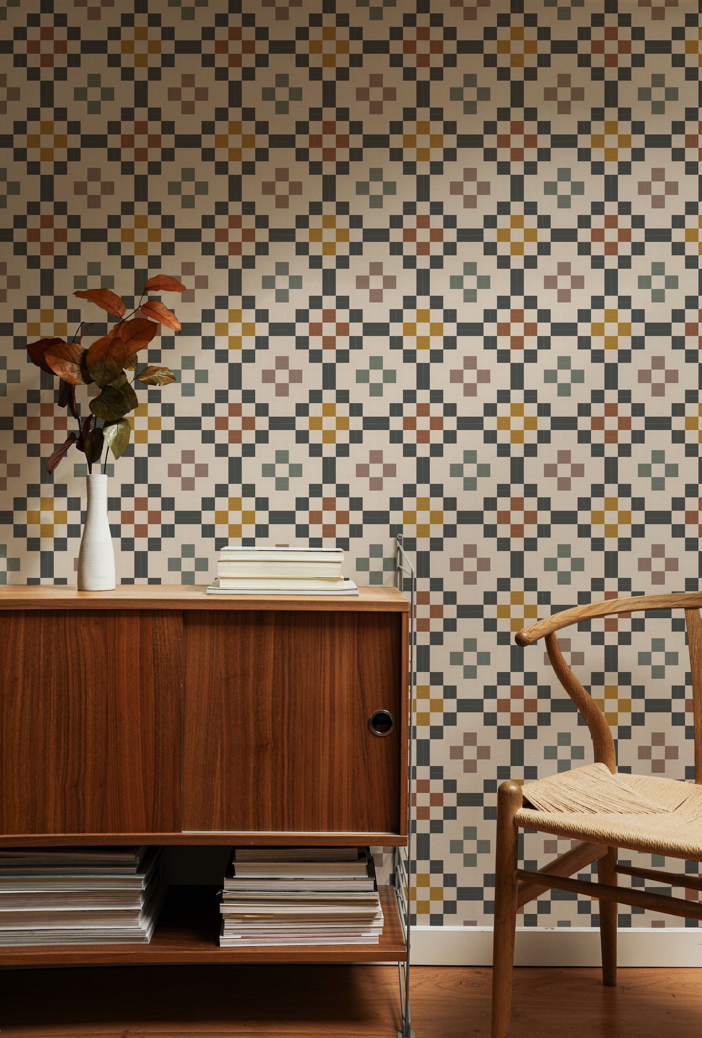 Cottage Quilt Wallpaper