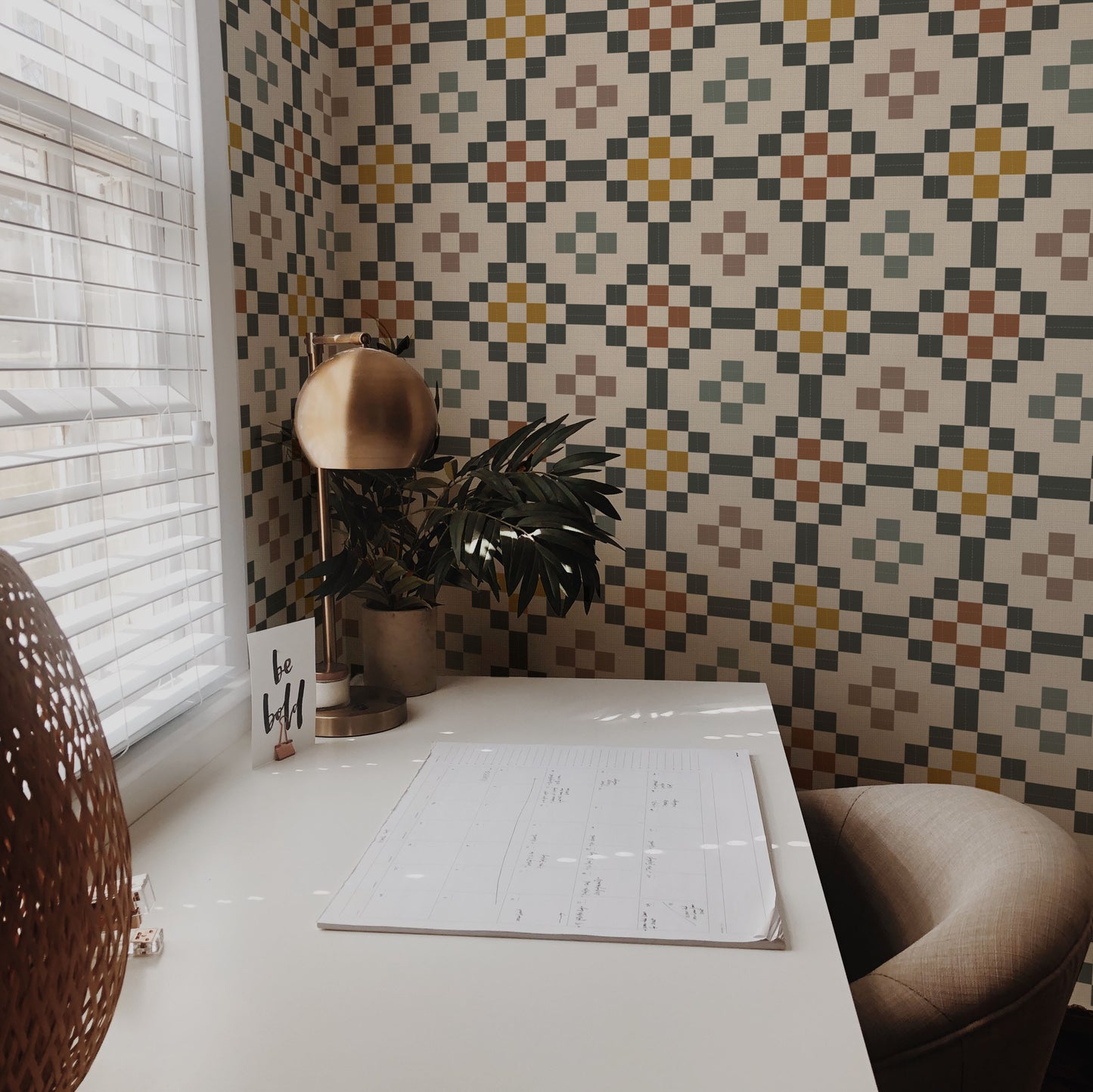 Cottage Quilt Wallpaper